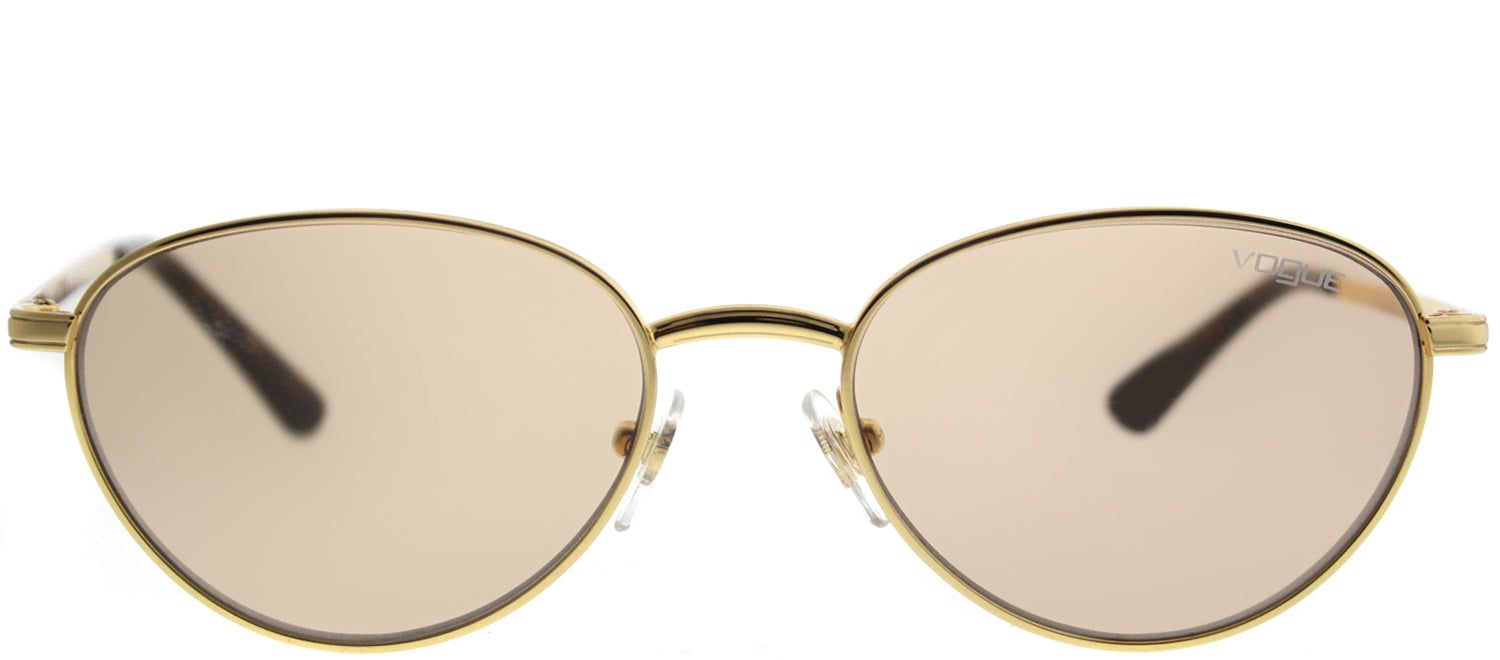 Vogue VO 4082S 280/73 Oval Metal Gold Sunglasses with Gold Lens sold by Gaffos