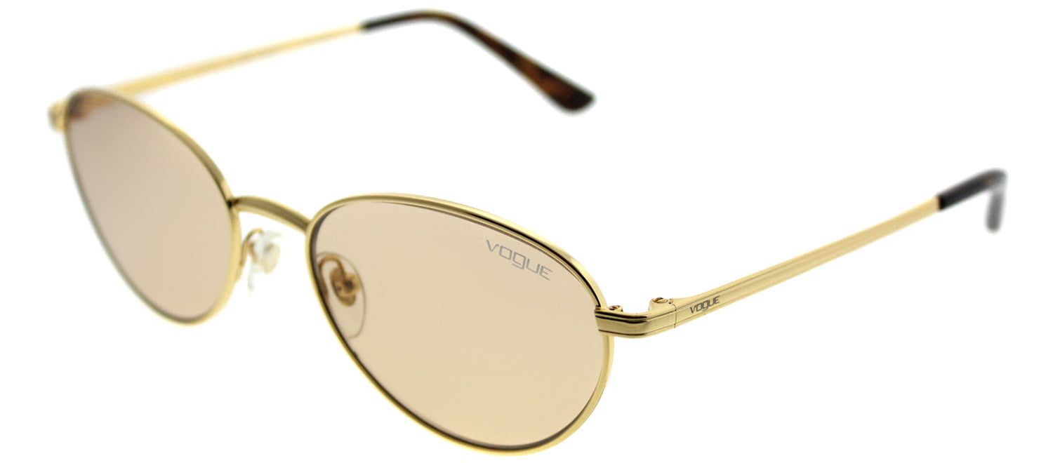 Vogue VO 4082S 280/73 Oval Metal Gold Sunglasses with Gold Lens sold by Gaffos product image thumbnail 2
