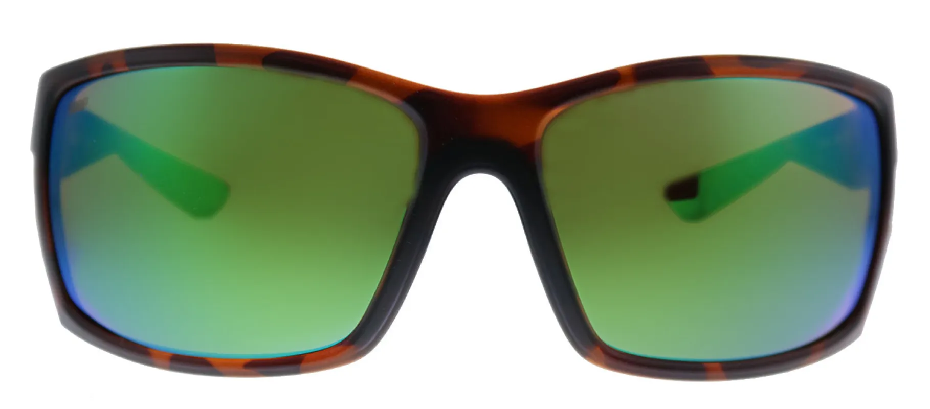 Costa Del Mar REEFTON 9007 900711 Rectangle Plastic Tortoise Sunglasses with Green Mirror Lens made by Costa Del Mar