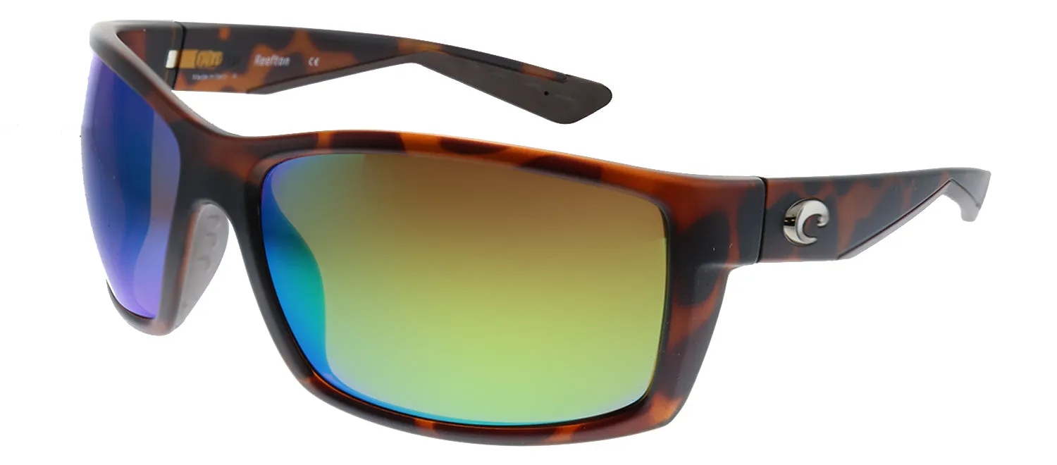 Costa Del Mar REEFTON 9007 900711 Rectangle Plastic Tortoise Sunglasses with Green Mirror Lens sold by Gaffos product image thumbnail 2