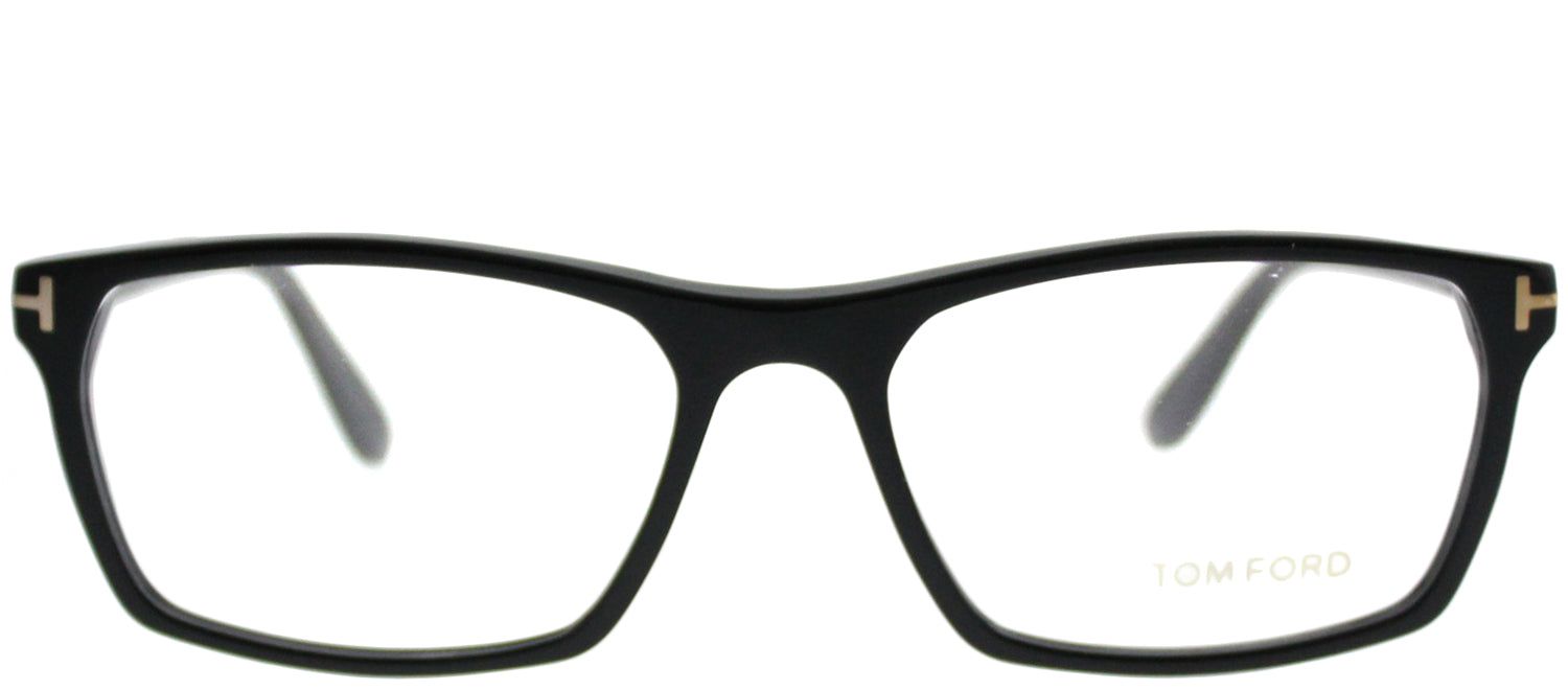 Tom Ford FT 5295 001 Rectangle Plastic Black Eyeglasses with Demo Lens sold by Gaffos