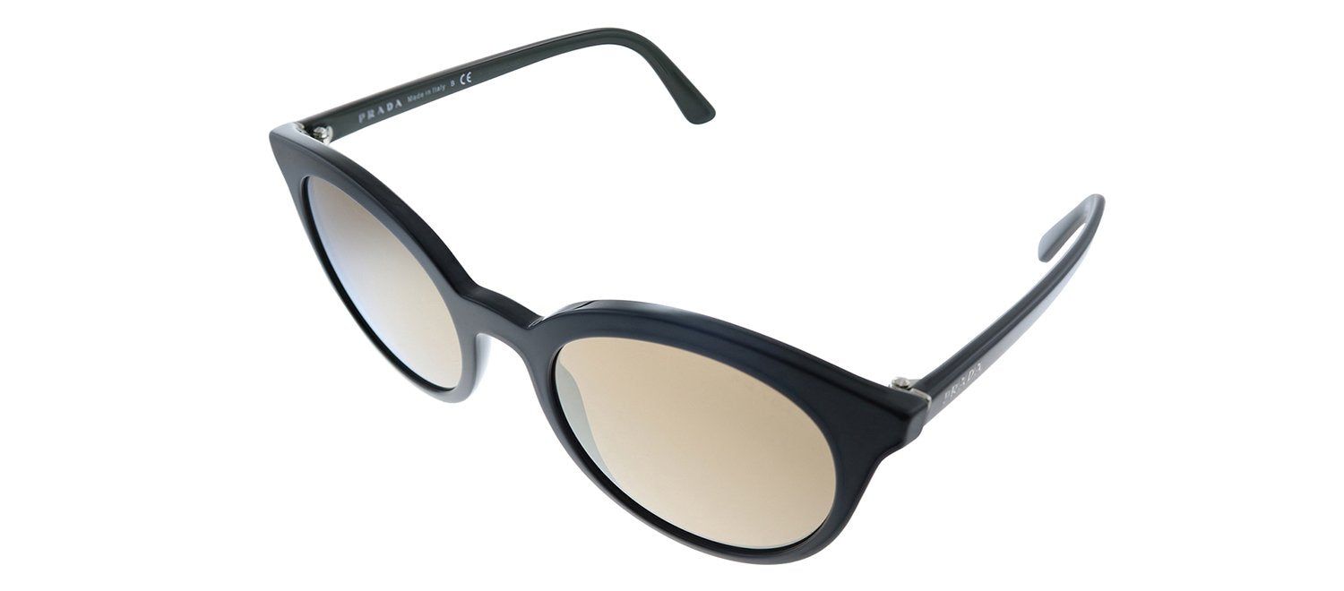 Prada PR 02XS 542HD0 Round Plastic Black Sunglasses with Brown Mirror Lens sold by Gaffos product image thumbnail 2