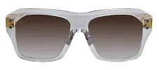 Dita GRAND-APX DT DTS417 A-02 Square Metal Gold Sunglasses with Brown Lens sold by Gaffos