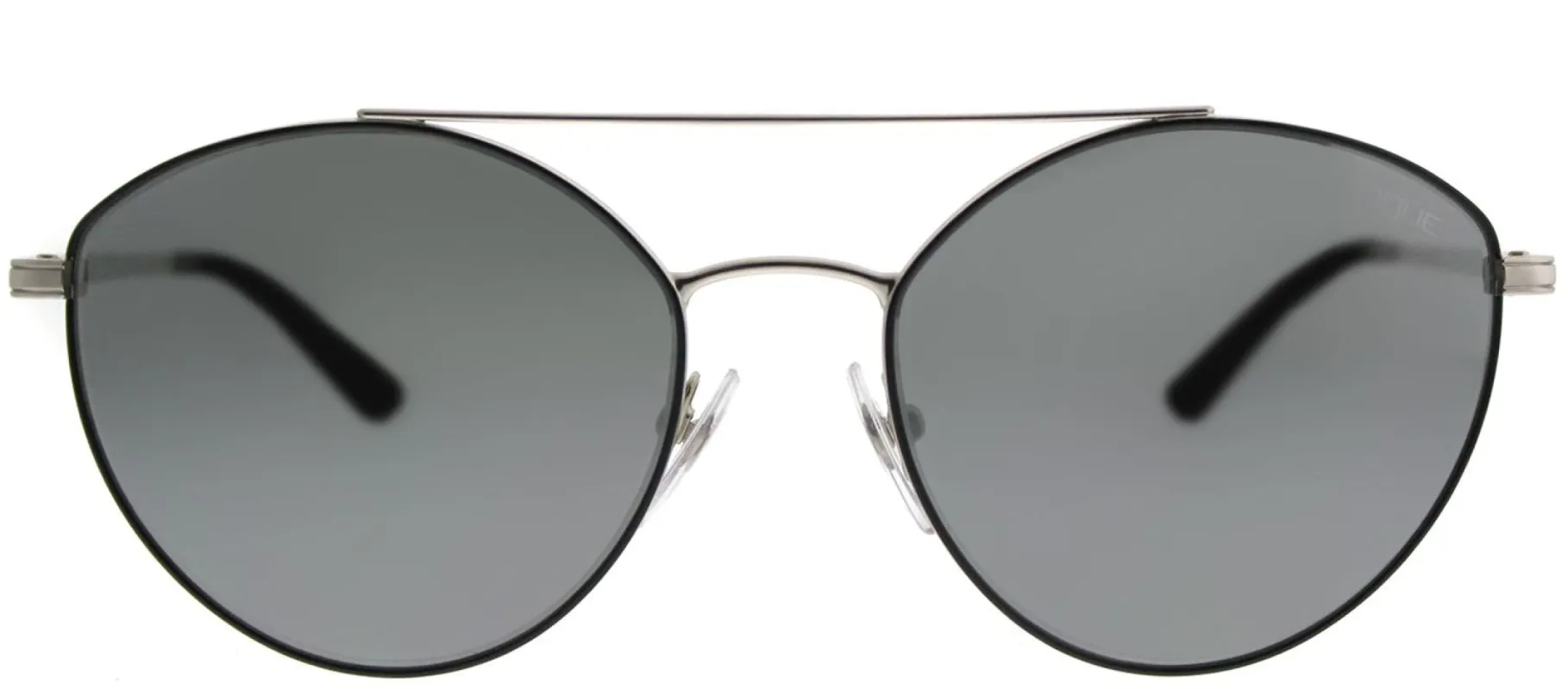 Vogue VO 4023S 352/6G Cat-Eye Metal Black Sunglasses with Silver Mirror Lens sold by Gaffos