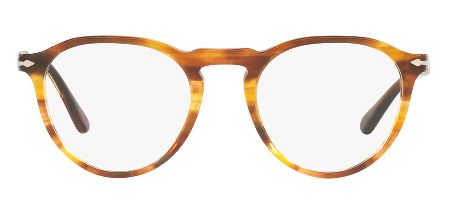 Persol PO 3286V 1157 Phantos Plastic Red Eyeglasses with Logo Stamped Demo Lenses sold by Gaffos