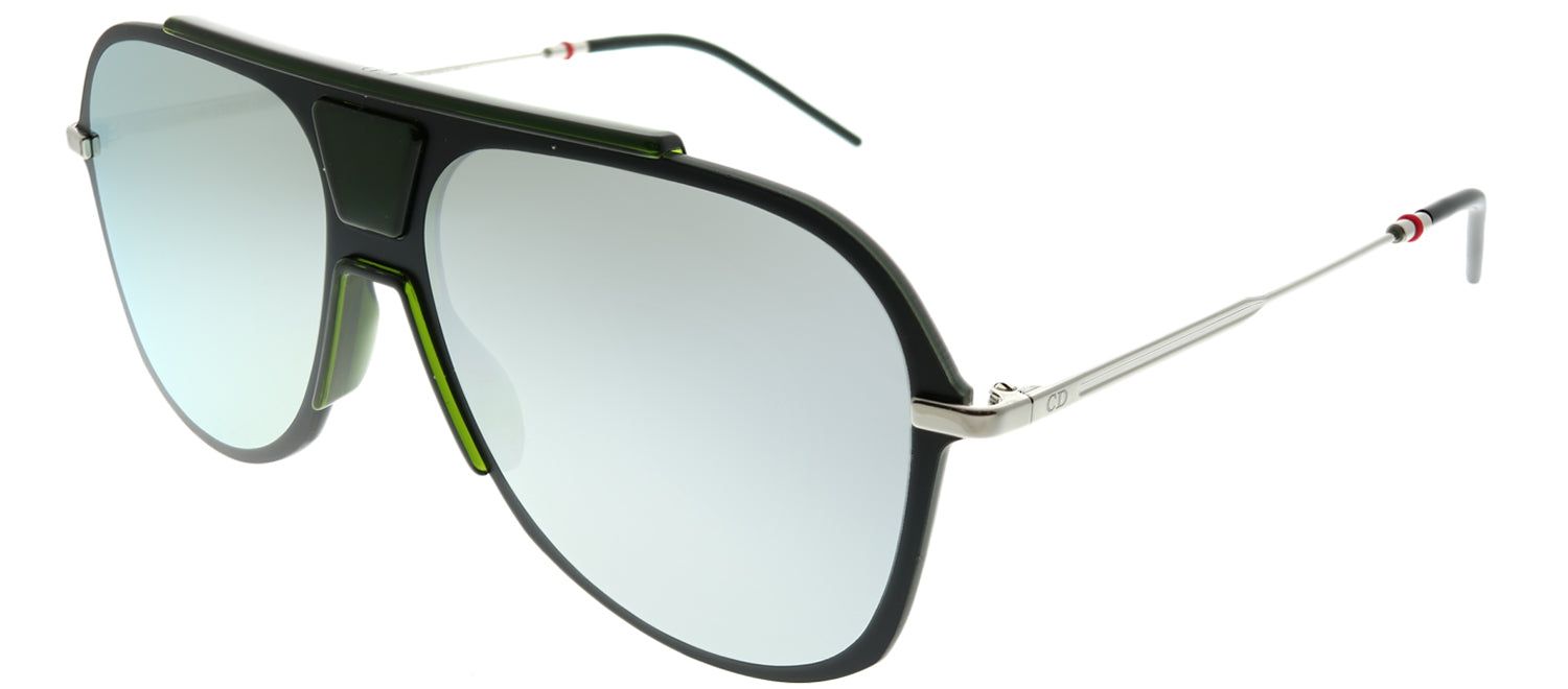 Dior Homme CD 0224S 3OL 0T Aviator Plastic Black Sunglasses with Silver Mirror Lens sold by Gaffos product image thumbnail 2