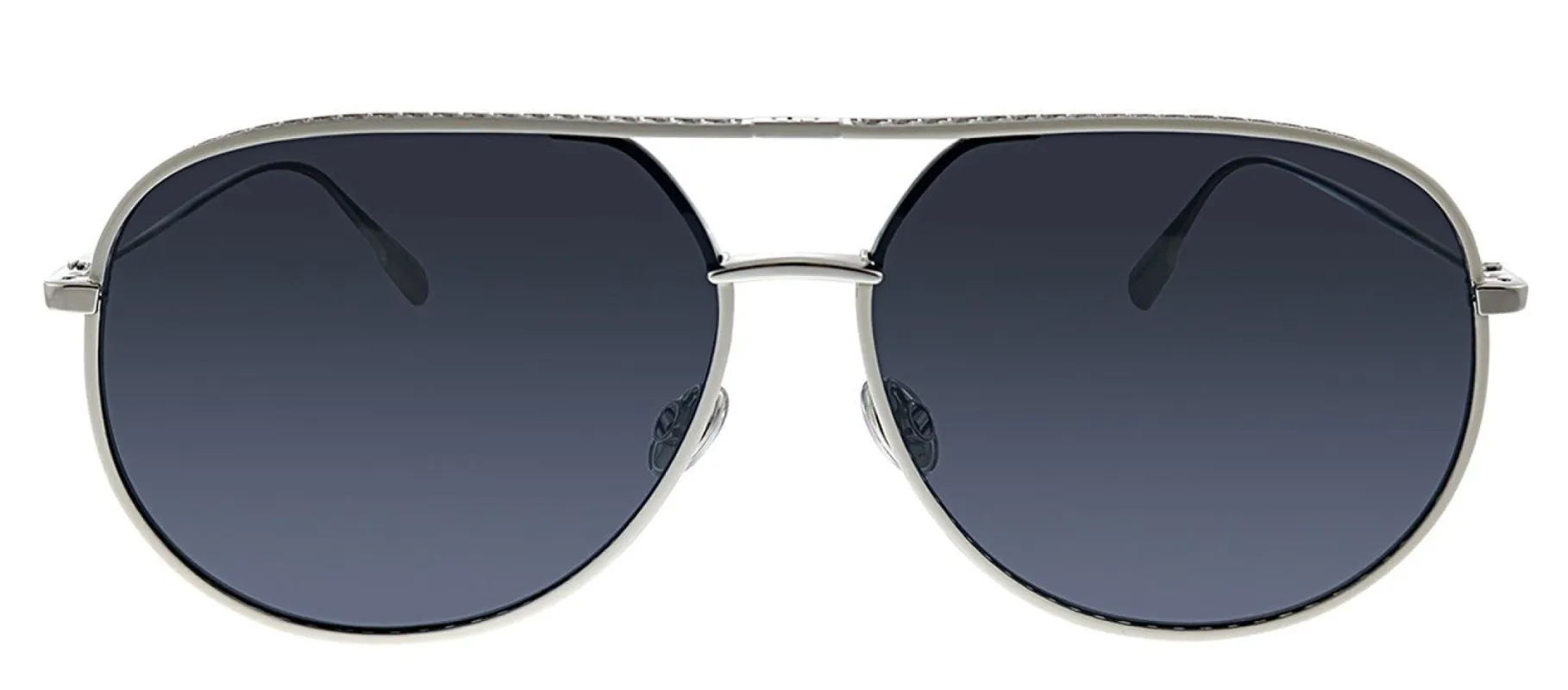 Dior CD DiorByDior 010 2K Pilot Metal Silver Sunglasses with Blue Lens sold by Gaffos