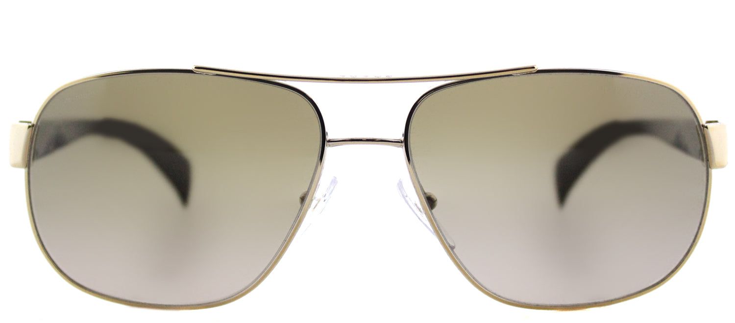 Prada PR 52PS ZVN1X1 Fashion Metal Gold Sunglasses with Green Gradient Lens sold by Gaffos