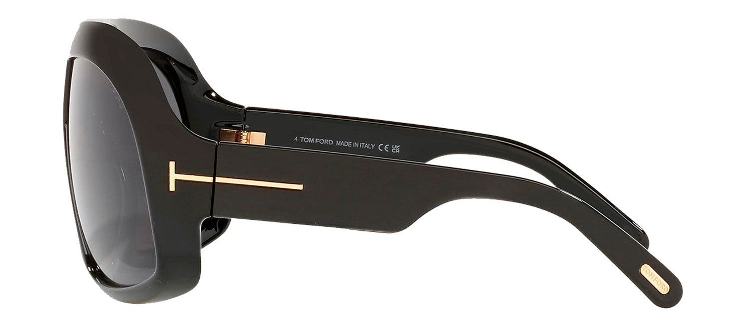 Tom Ford CASSIUS TF 965 01A Shield Plastic Black Sunglasses with Grey Lens sold by Gaffos product image thumbnail 2