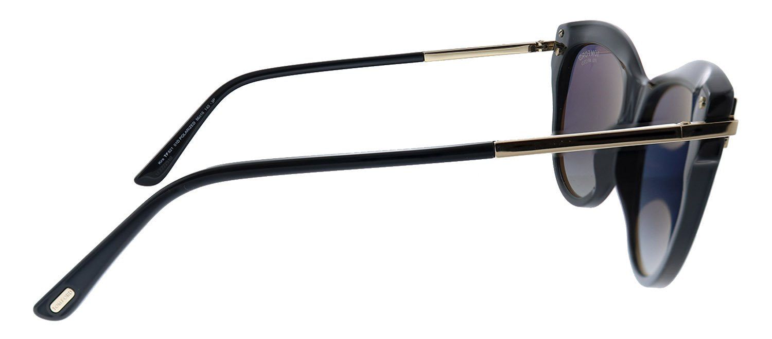 Tom Ford Kira TF 821 01D Cat-Eye Plastic Black Sunglasses with Grey Polarized Lens sold by Gaffos product image thumbnail 3