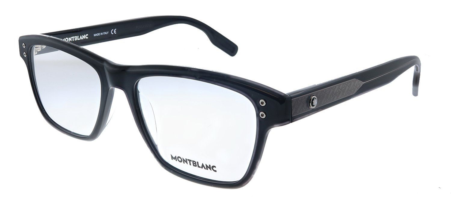 Montblanc MB 0125O 005 Rectangle Acetate Black Eyeglasses with Demo Lens sold by Gaffos product image thumbnail 2