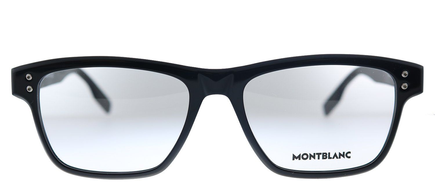 Montblanc MB 0125O 005 Rectangle Acetate Black Eyeglasses with Demo Lens sold by Gaffos