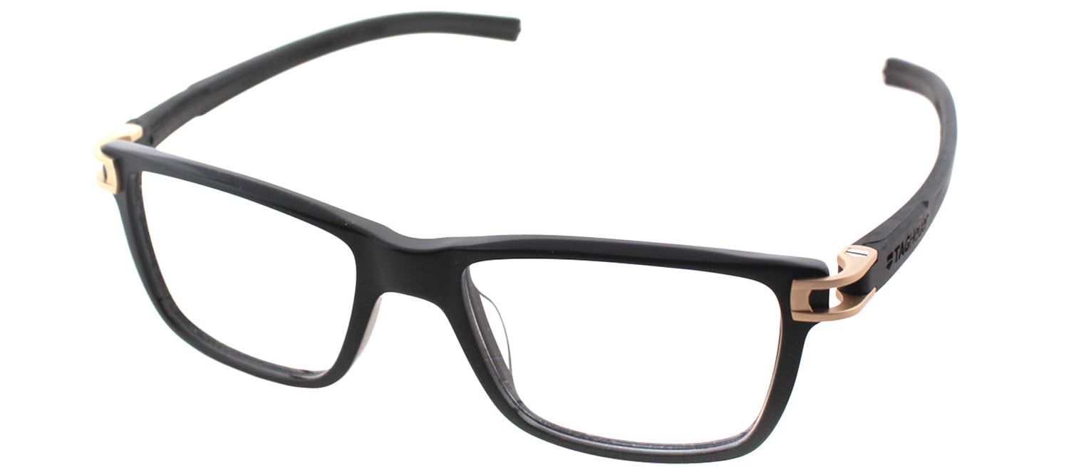 Tag Heuer TAG 7603 008 Rectangle Plastic Black Eyeglasses with Demo Lens sold by Gaffos product image thumbnail 2