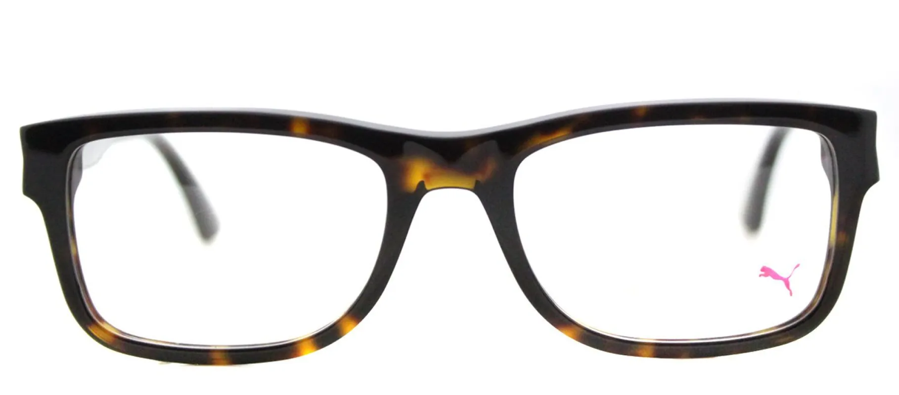 Puma PU 0047O 003 Rectangle Plastic Tortoise/ Havana Eyeglasses with Demo Lens made by Gaffos