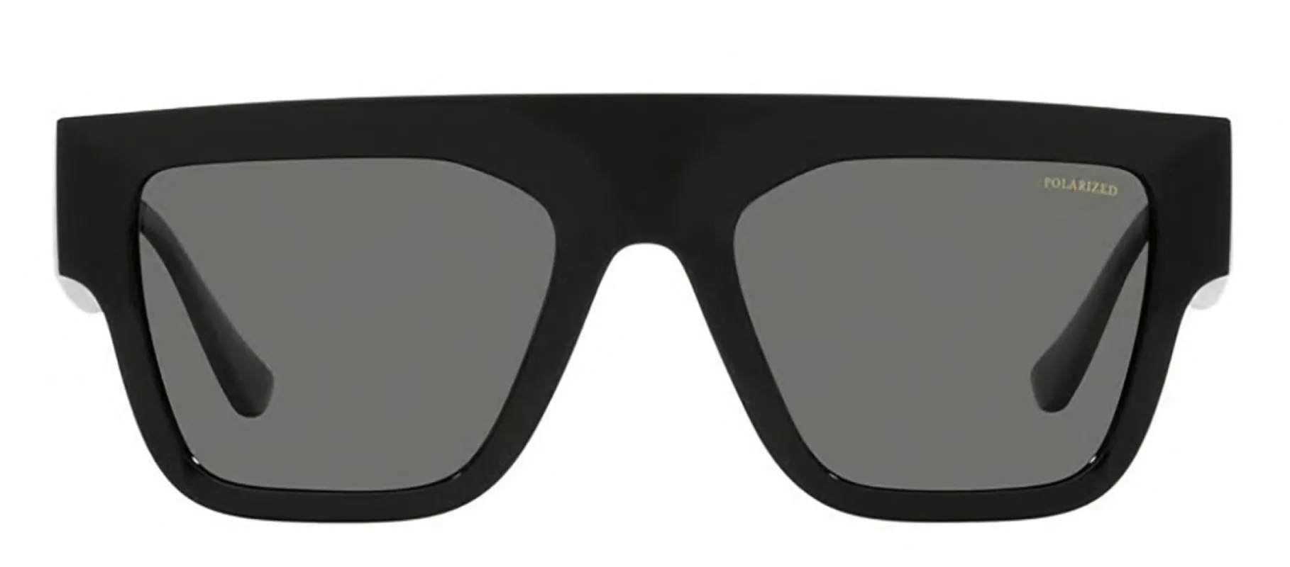 Versace VE 4430U GB1/81 Rectangle Plastic Black Sunglasses with Grey Polarized Lens sold by Gaffos