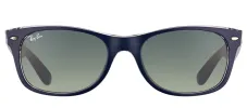 Ray-Ban New Wayfarer RB 2132 605371 Wayfarer Plastic Blue Sunglasses with Grey Gradient Lens sold by Gaffos