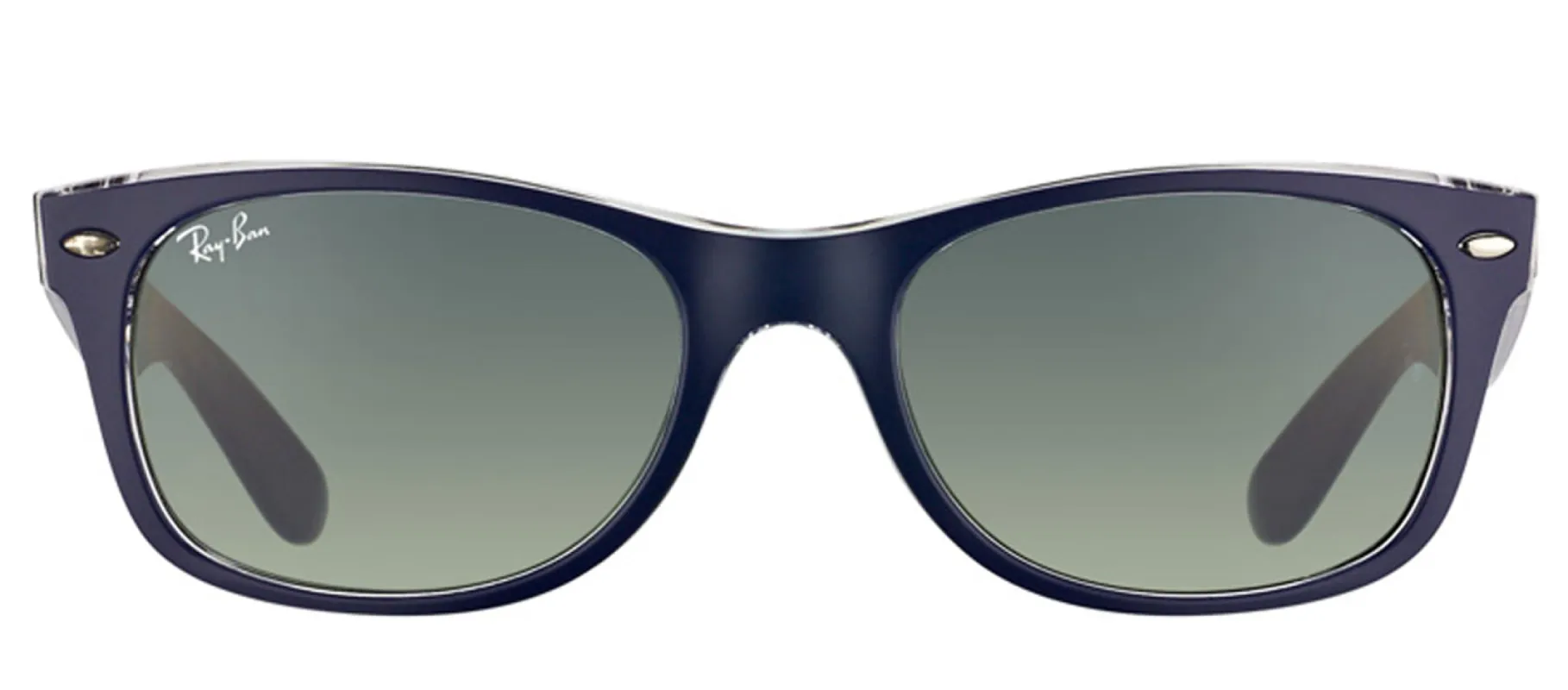 Ray-Ban New Wayfarer RB 2132 605371 Wayfarer Plastic Blue Sunglasses with Grey Gradient Lens sold by Gaffos