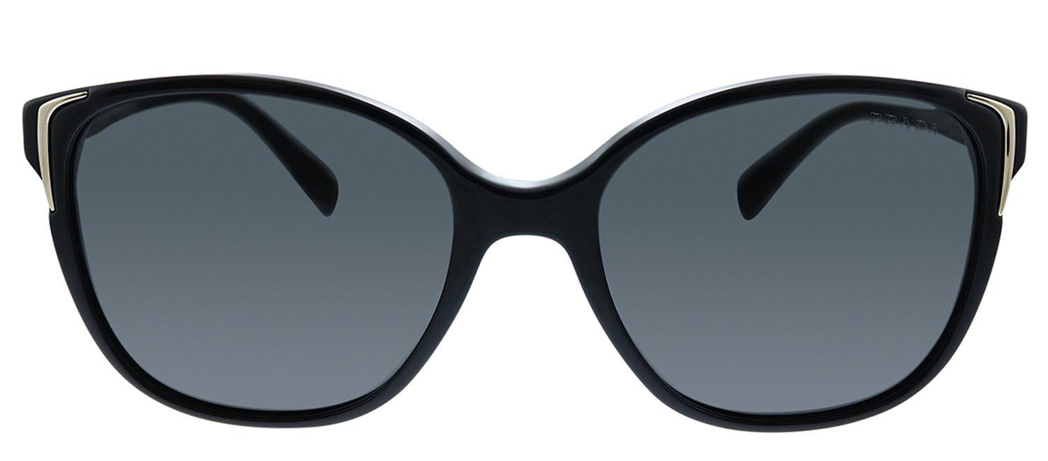 Prada PR 01OS 1AB5S0 Square Plastic Black Sunglasses with Grey Lens sold by Gaffos