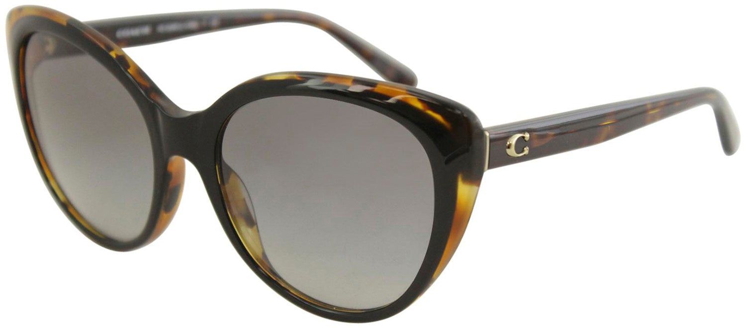 Coach HC 8260 544611 Cat-Eye Plastic Havana Sunglasses with Grey Gradient Lens sold by Gaffos product image thumbnail 2