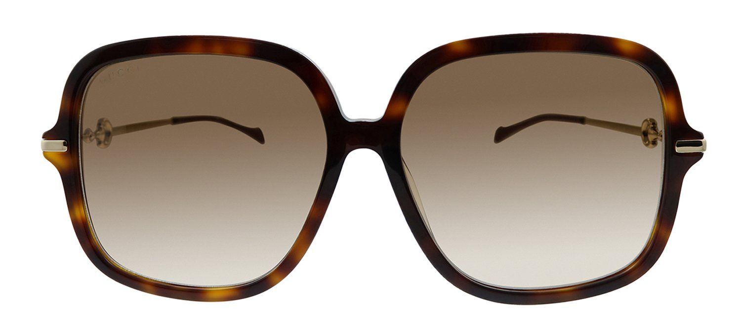 Gucci GG 0884SA 002 Square Acetate Havana Sunglasses with Brown Gradient Lens sold by Gaffos