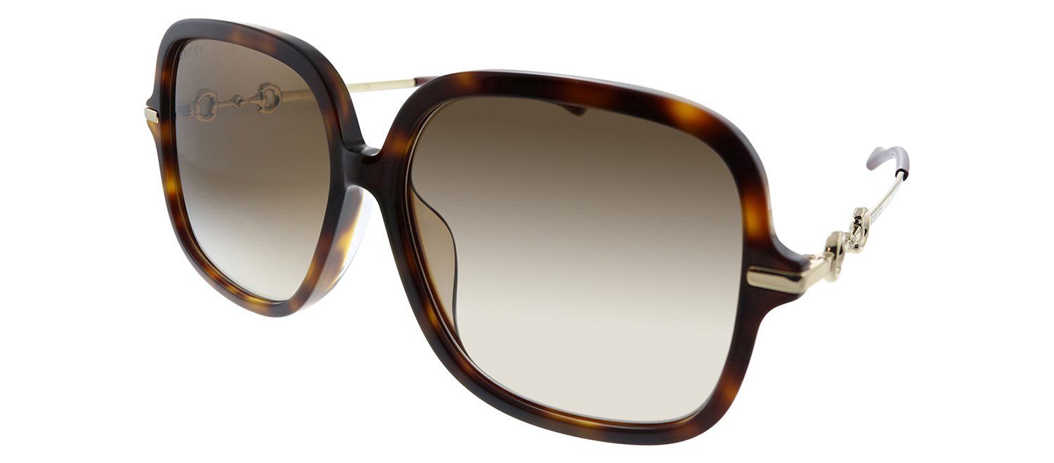 Gucci GG 0884SA 002 Square Acetate Havana Sunglasses with Brown Gradient Lens sold by Gaffos product image thumbnail 2