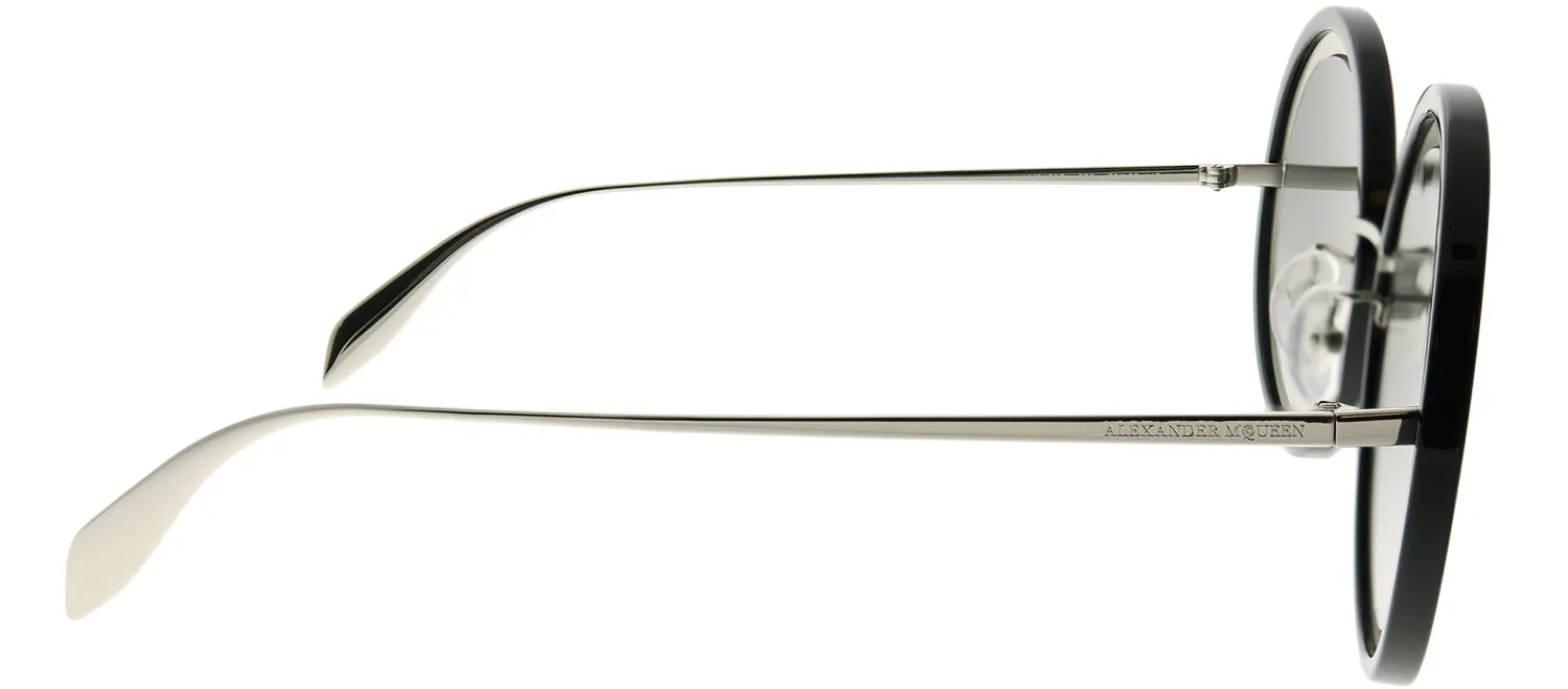 Alexander McQueen Edge AM 0150S 002 Round Acetate Black Sunglasses with Grey Gradient Lens sold by Gaffos product image thumbnail 3