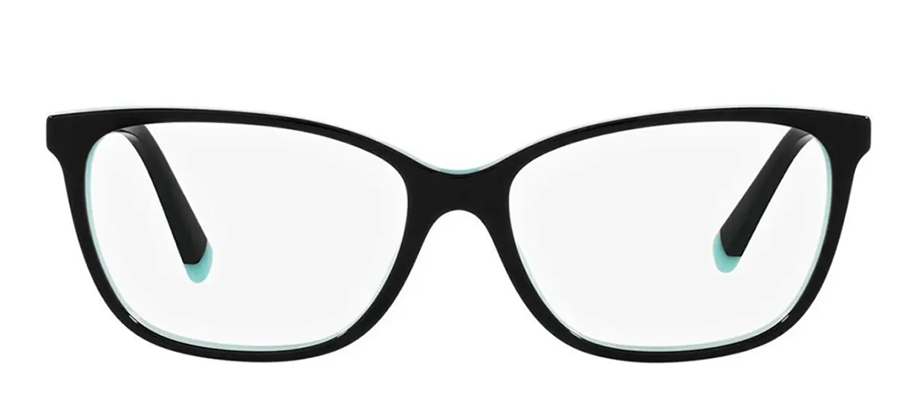 Tiffany & Co. TF 2215BF 8055 Rectangle Plastic Black Eyeglasses with Logo Stamped Demo Lenses made by Tiffany & Co.