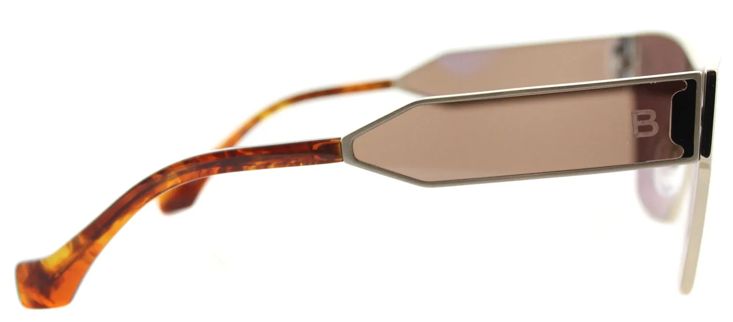 Balenciaga Geometric Square BA 0095 33E Square Metal Gold Sunglasses with Brown Lens sold by Gaffos product image thumbnail 3