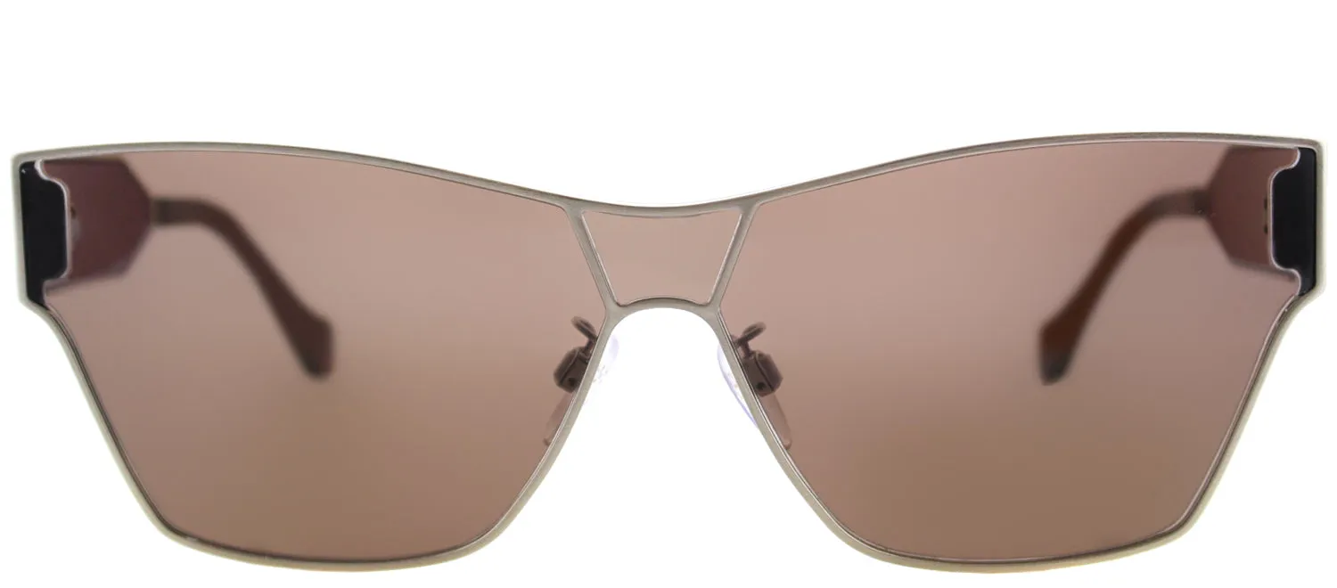 Balenciaga Geometric Square BA 0095 33E Square Metal Gold Sunglasses with Brown Lens sold by Gaffos