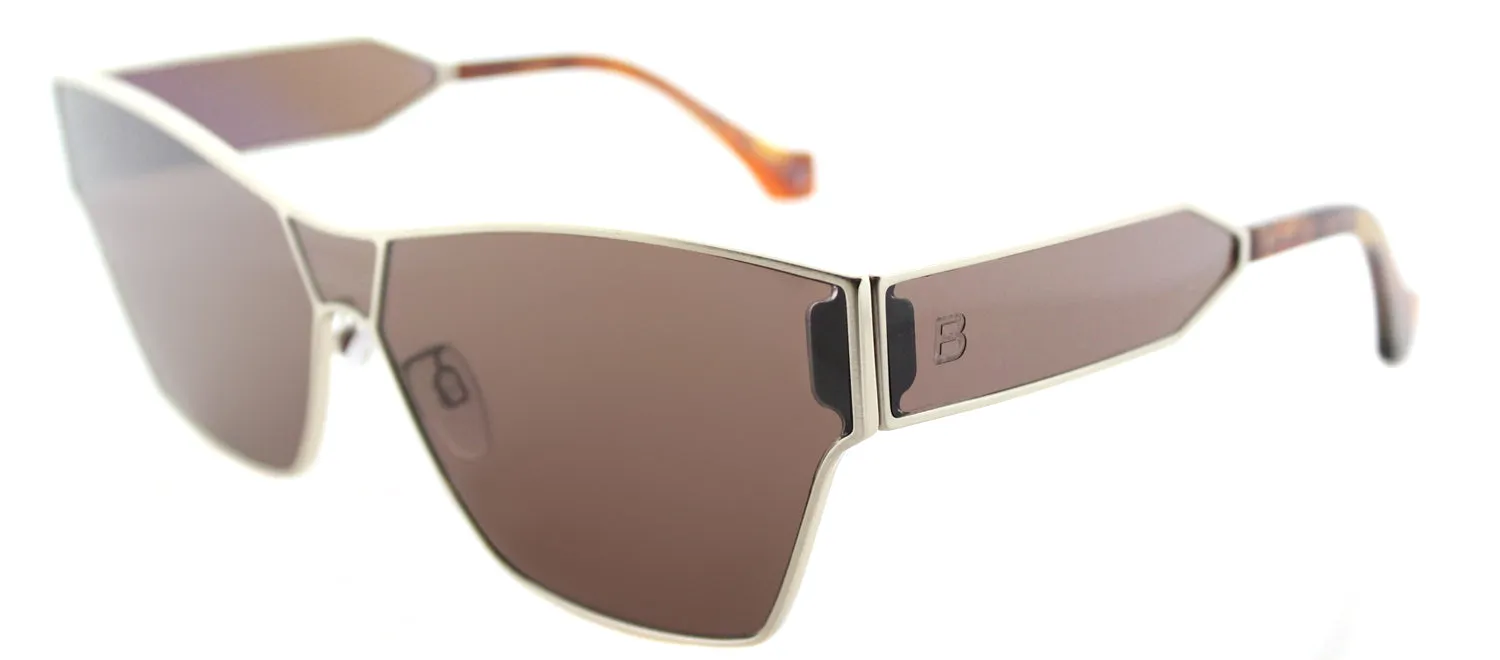 Balenciaga Geometric Square BA 0095 33E Square Metal Gold Sunglasses with Brown Lens sold by Gaffos product image thumbnail 2