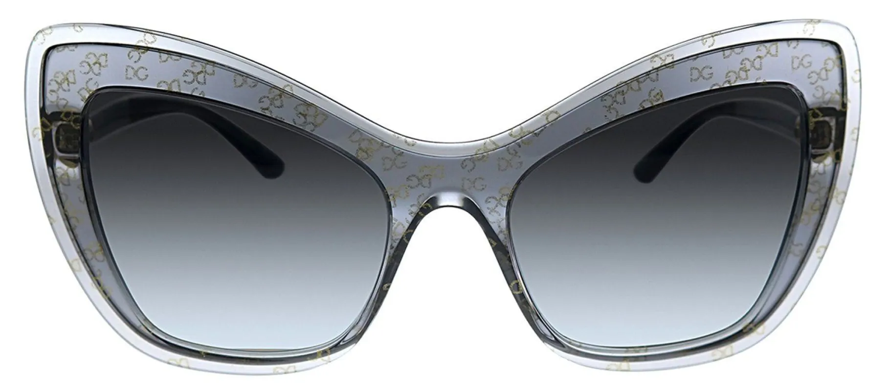 Dolce & Gabbana DG 4364 32138G Cat-Eye Plastic Grey Sunglasses with Grey Gradient Lens sold by Gaffos