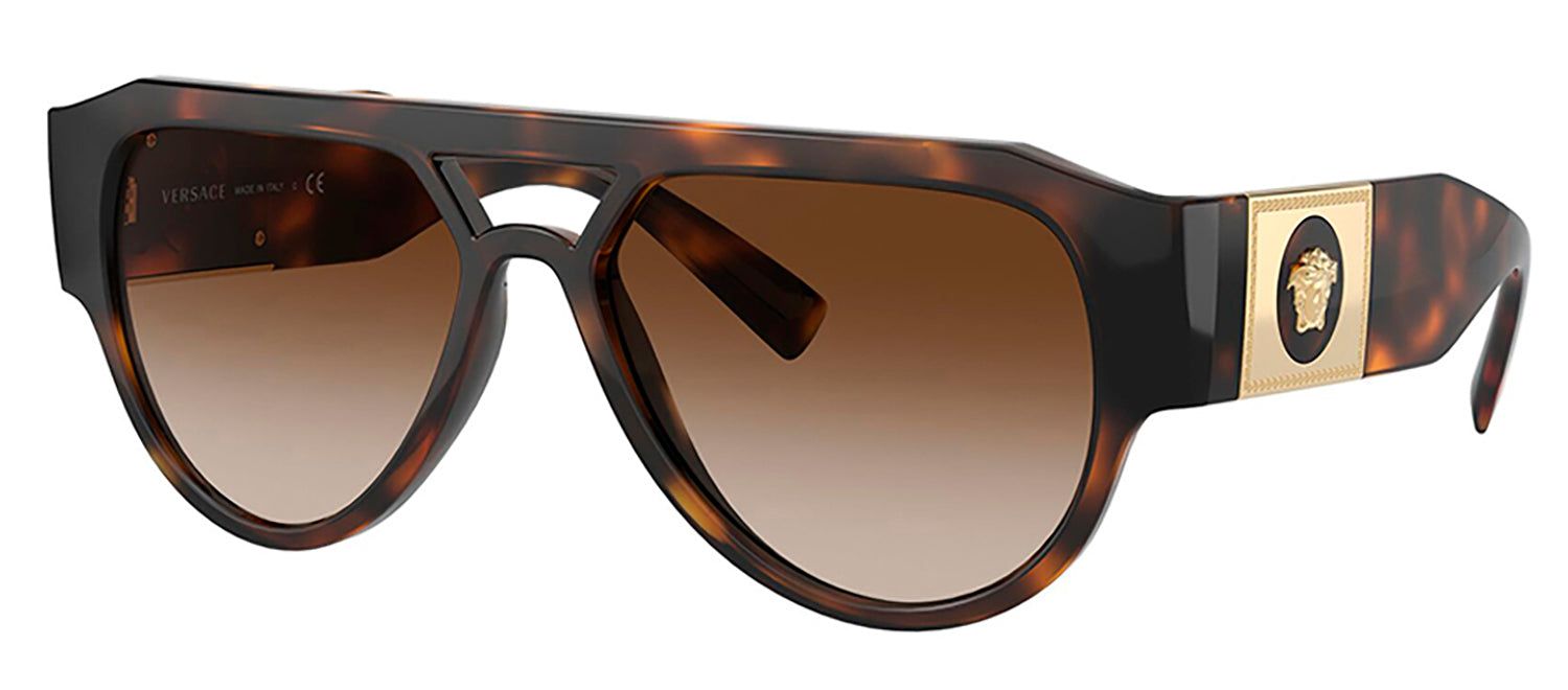 Versace VE 4401 108/13 Pilot Plastic Havana Sunglasses with Brown Gradient Lens sold by Gaffos product image thumbnail 2