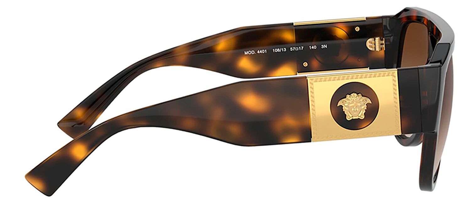 Versace VE 4401 108/13 Pilot Plastic Havana Sunglasses with Brown Gradient Lens sold by Gaffos product image thumbnail 3