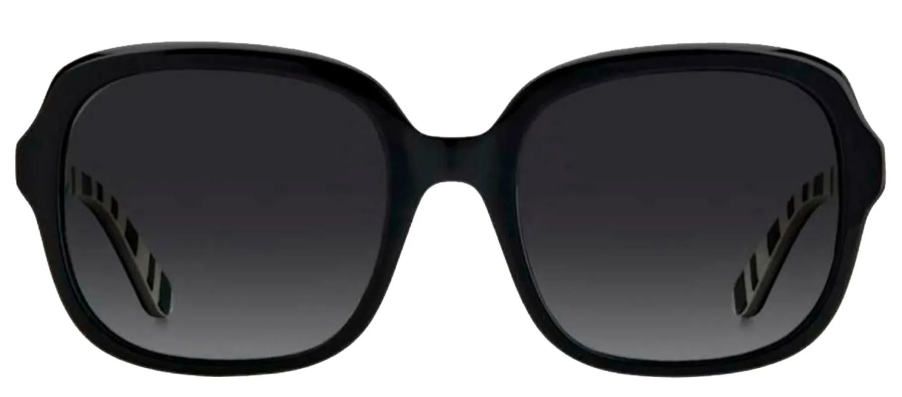 Kate Spade KS Babbette/G/S 807 Square Plastic Black Sunglasses with Grey Polarized Lens sold by Gaffos