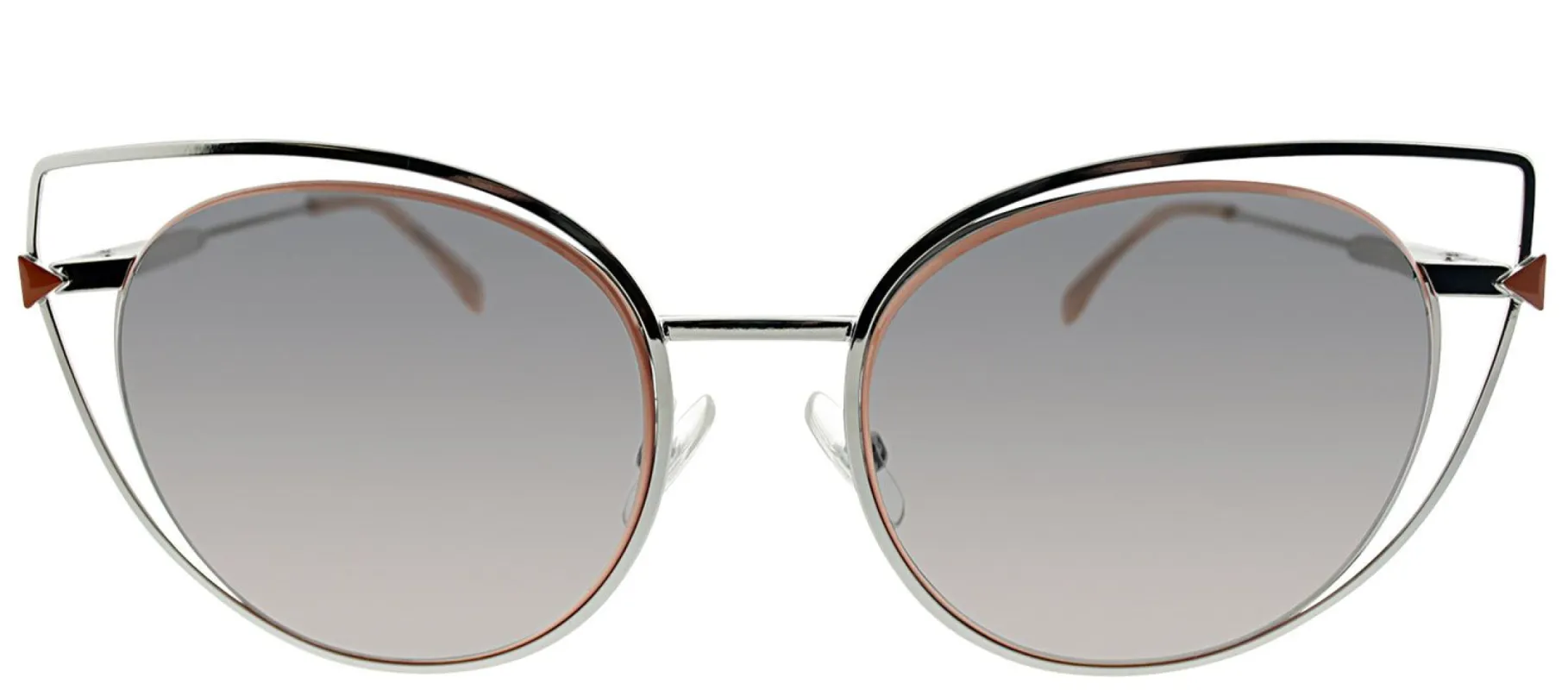 Fendi FF 0176S 010 Oval Metal Ruthenium/ Gunmetal Sunglasses with Grey Gradient Lens sold by Gaffos