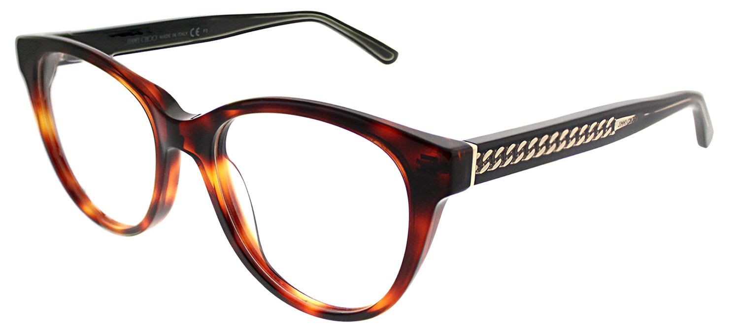 Jimmy Choo JC 194 581 Cat-Eye Plastic Tortoise/ Havana Eyeglasses with Demo Lens sold by Gaffos product image thumbnail 2