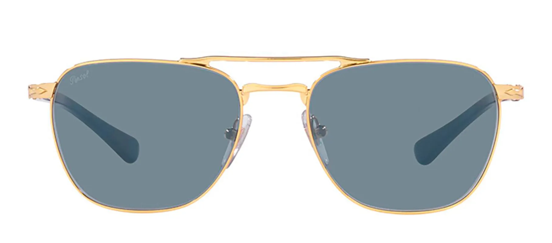Persol PO 2494S 114156 Pillow Metal Gold Sunglasses with Blue Lens sold by Gaffos