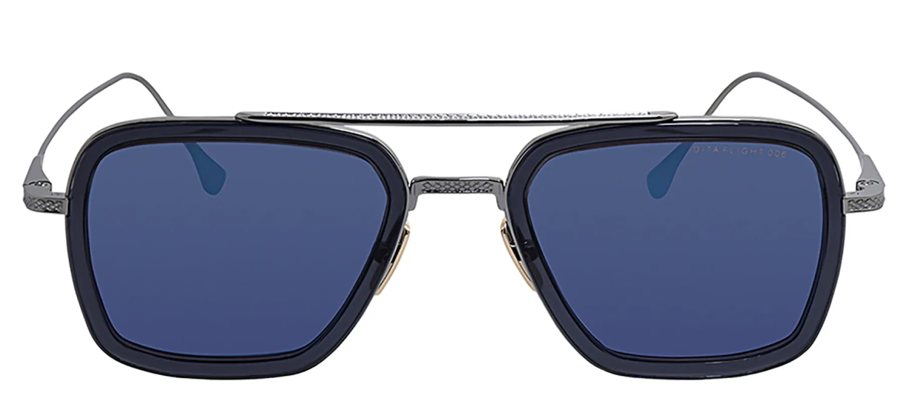 Dita DT 7806 A-SMK-PLD-52 Square Plastic Grey Sunglasses with Grey Blue Mirror AR Lens sold by Gaffos