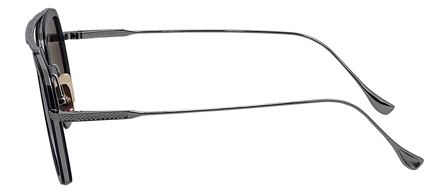 Dita DT 7806 A-SMK-PLD-52 Square Plastic Grey Sunglasses with Grey Blue Mirror AR Lens sold by Gaffos product image thumbnail 3