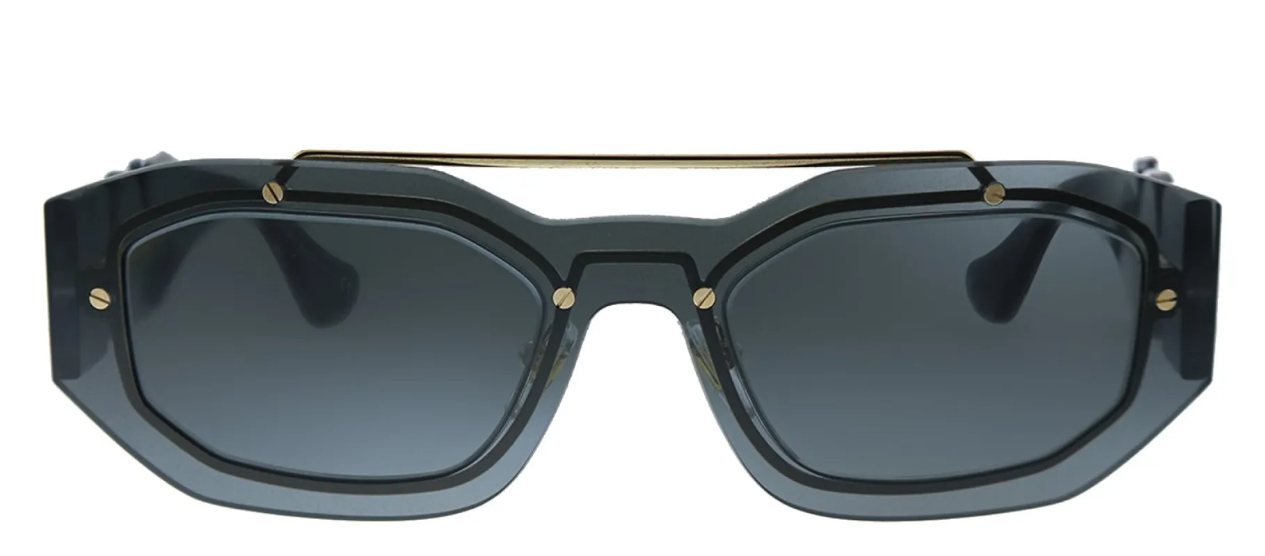 Versace VE 2235 100287 Rectangle Plastic Grey Sunglasses with Grey Lens sold by Gaffos