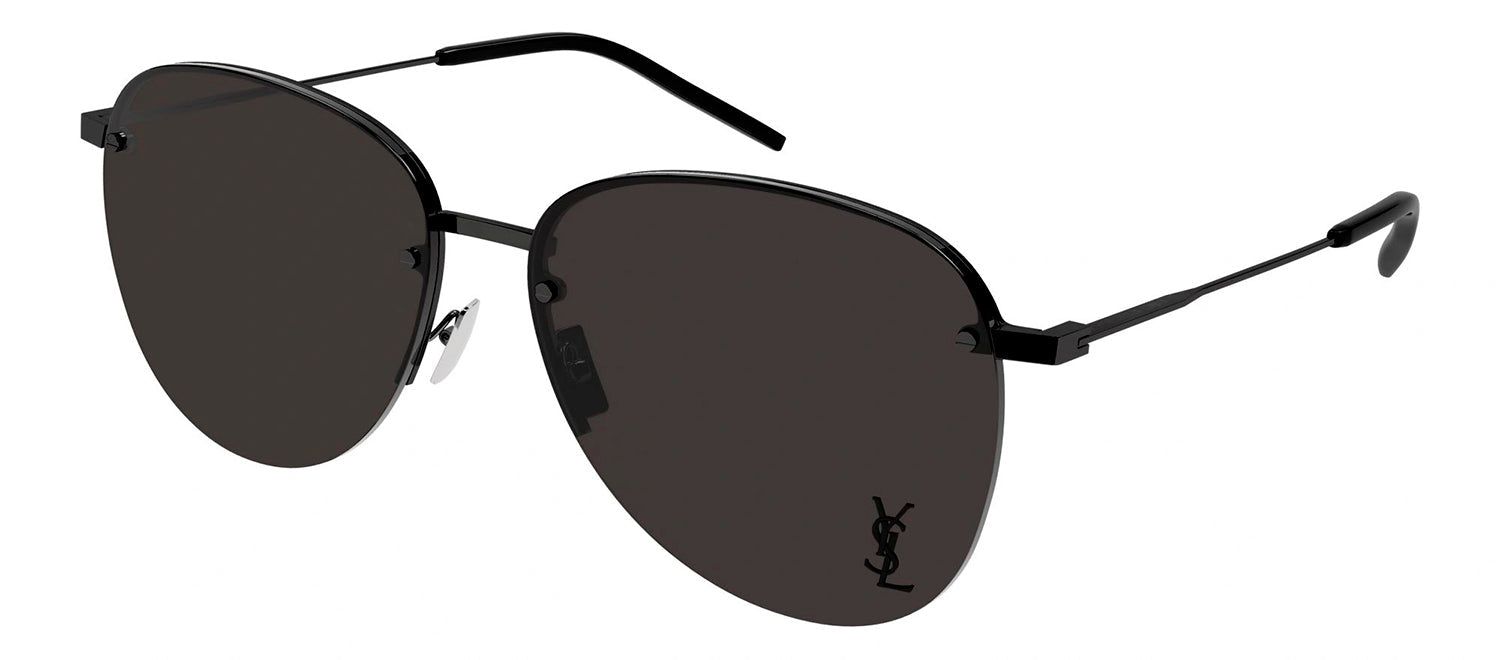 Saint Laurent SL 328/KM 1 Aviator Metal Black Sunglasses with Grey Lens sold by Gaffos product image thumbnail 2