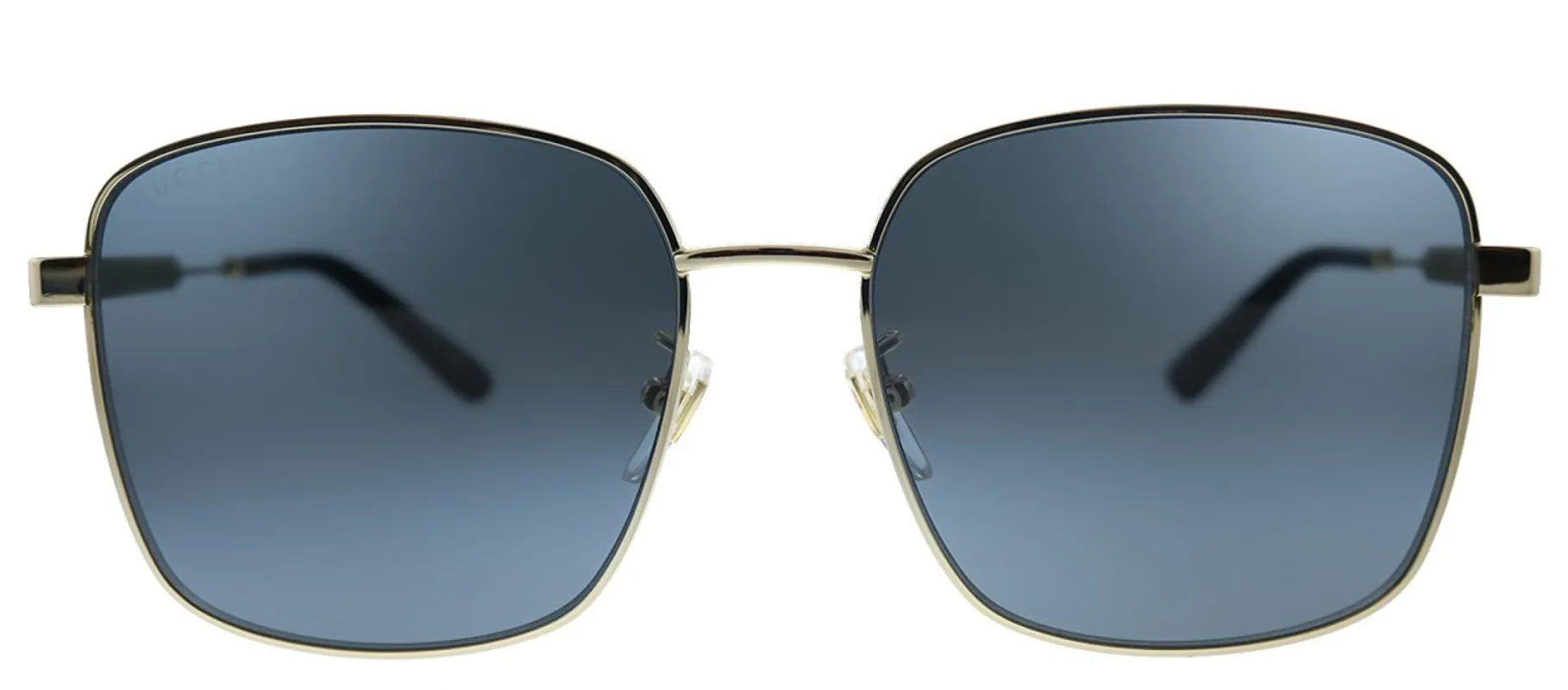 Gucci GG 0852SK 002 Square Metal Gold Sunglasses with Grey Lens sold by Gaffos