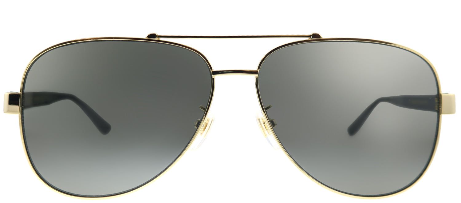 Gucci GG 0528S 006 Pilot Metal Gold Sunglasses with Grey Lens sold by Gaffos