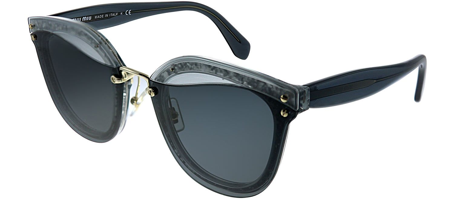 Miu Miu MU 03TS UES5S0 Square Plastic Grey Sunglasses with Grey Lens sold by Gaffos product image thumbnail 2
