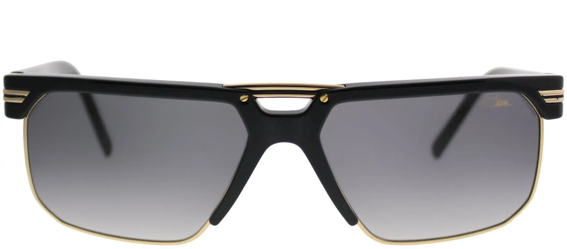 Cazal 9072 001SG Rectangle Plastic Black Sunglasses with Grey Gradient Lens sold by Gaffos