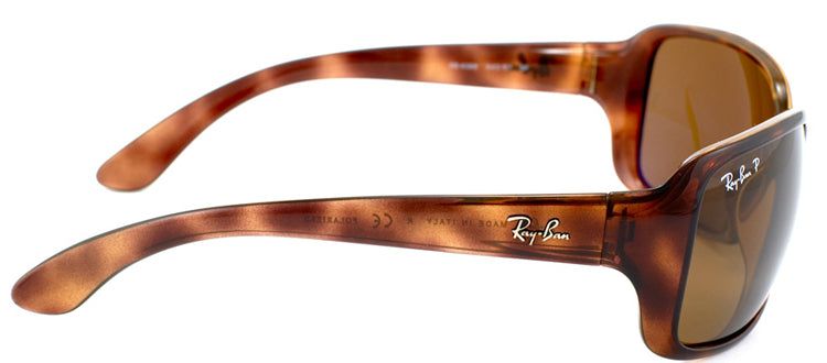 Ray-Ban RB 4068 642/57 Rectangle Plastic Tortoise/ Havana Sunglasses with Crystal Brown Polarized Lens sold by Gaffos product image thumbnail 3