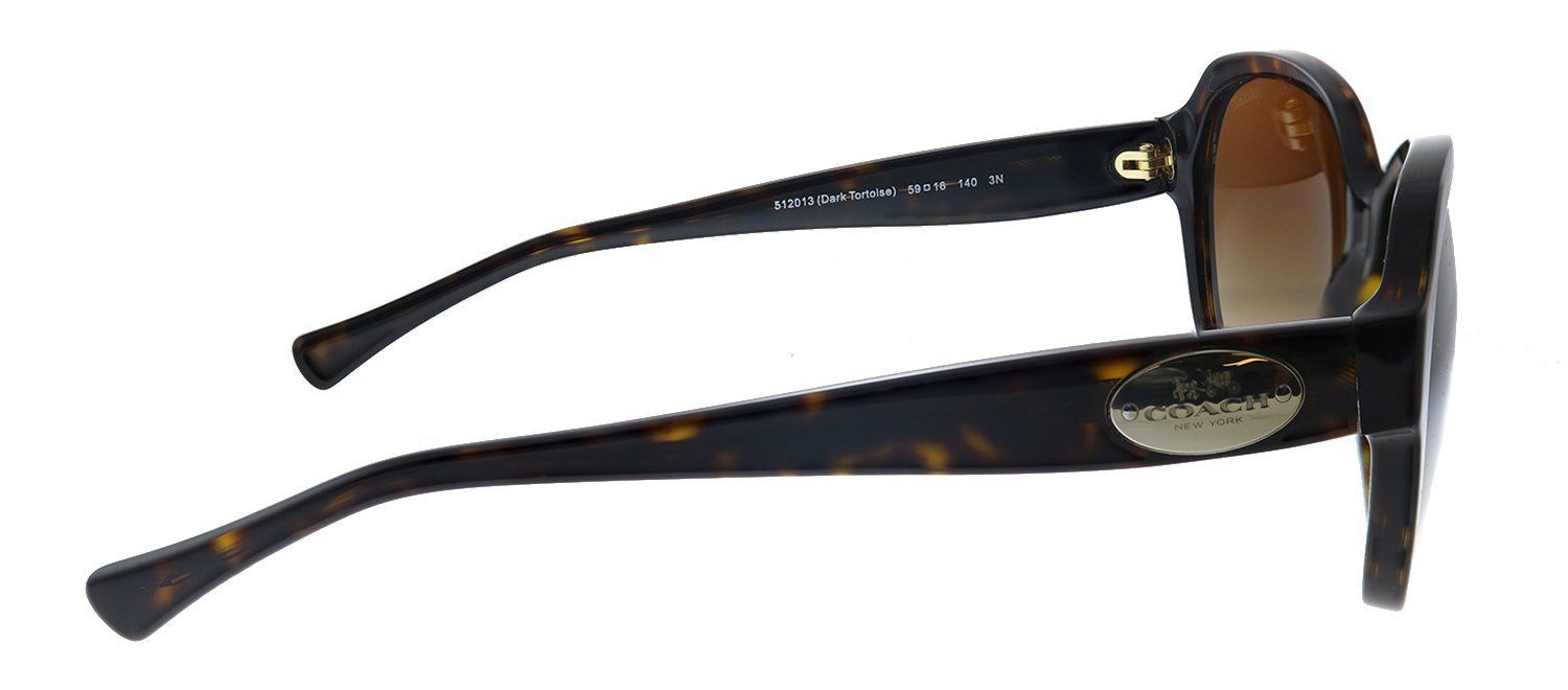 Coach HC 8150 512013 Square Plastic Havana Sunglasses with Brown Gradient Lens sold by Gaffos product image thumbnail 3