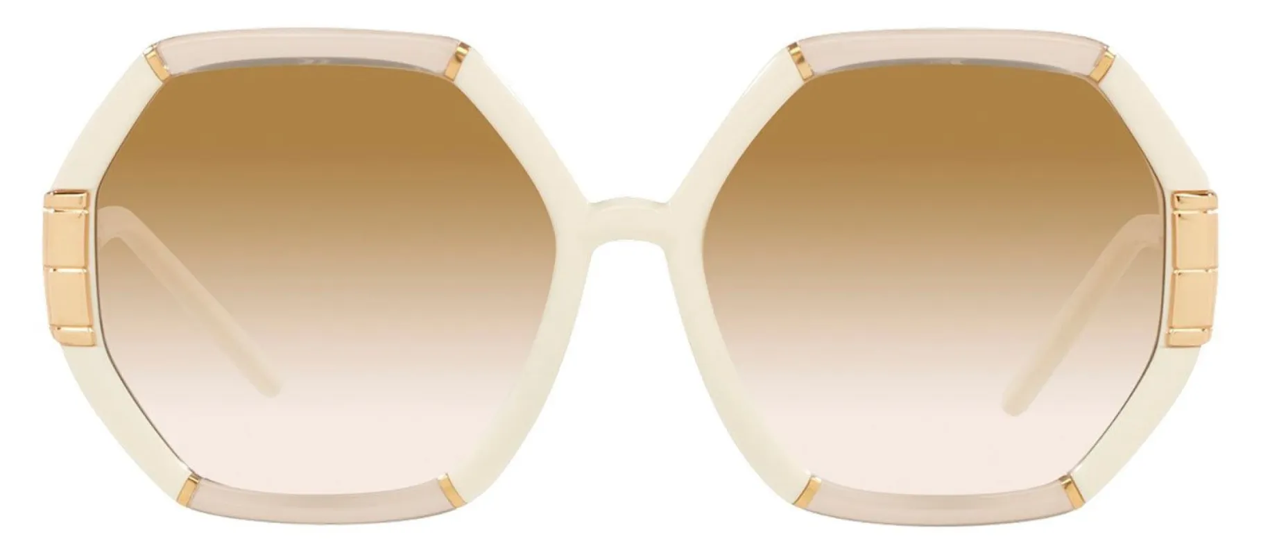 Tory Burch TY 9072U 189912 Geometric Plastic Beige Sunglasses with Brown Gradient Lens sold by Gaffos