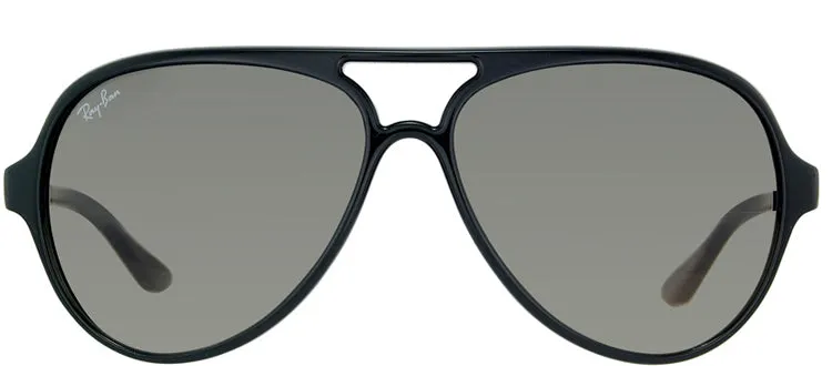 Ray-Ban RB 4125 601/32 Aviator Plastic Black Sunglasses with Grey Gradient Lens sold by Gaffos