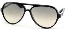 Ray-Ban RB 4125 601/32 Aviator Plastic Black Sunglasses with Grey Gradient Lens sold by Gaffos